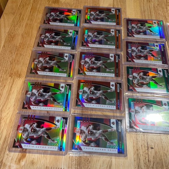 (17) 2020 Prizm Mosaic DP JK DOBBINS RC Auto #ed SSP PSA 10 LOT #/99 #/249 - Picture 3 of 7